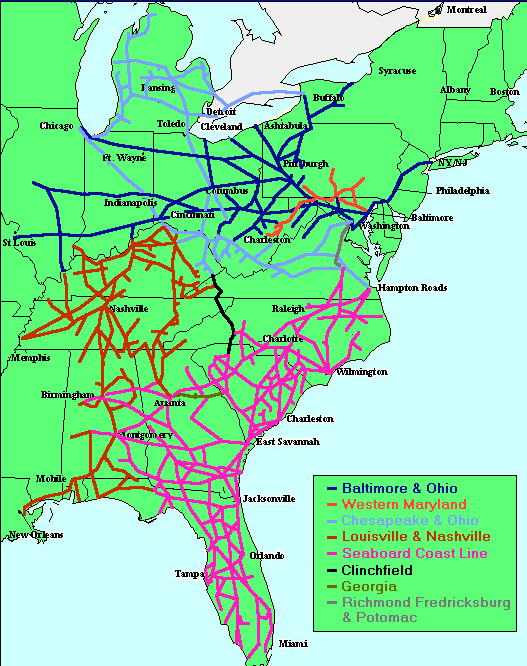 Map Of Csx Rail Lines Trains | Gallery | Csx Map